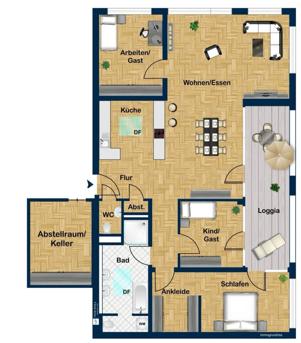 Grundriss Penthouse