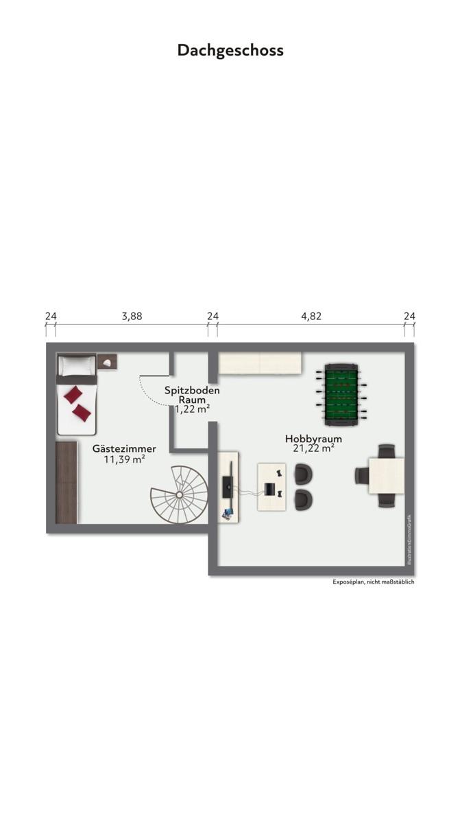 Grundriss Dachgeschoss