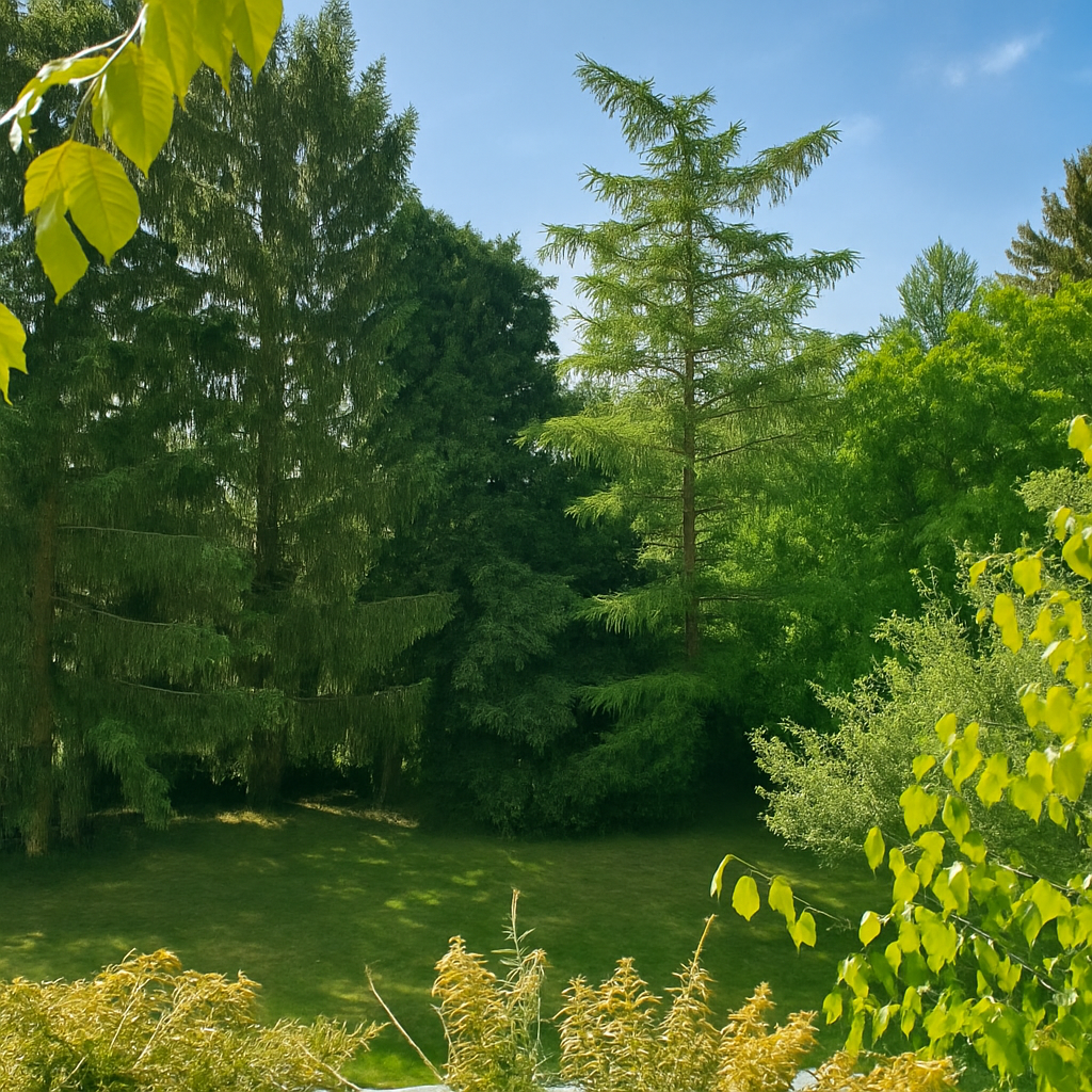 Aussicht ins Grüne