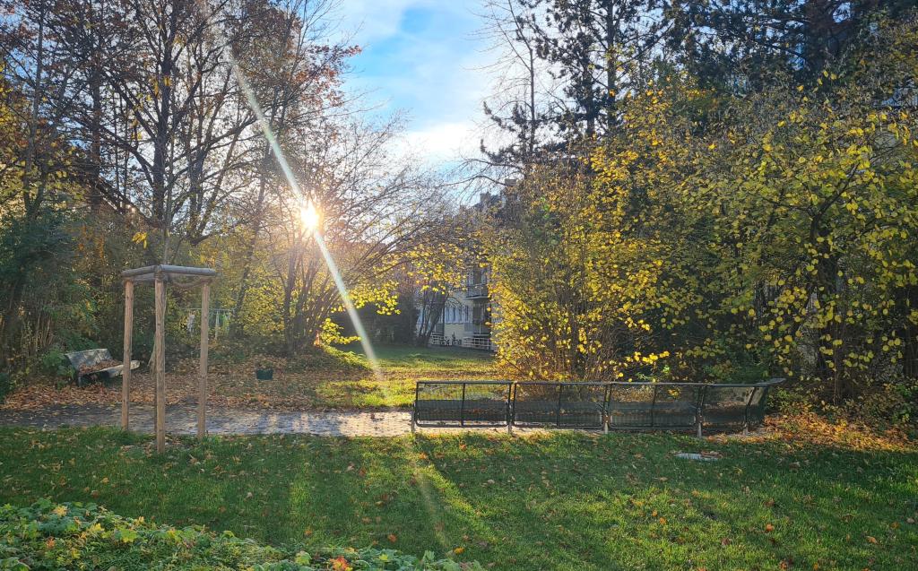 Sonniger Gartenplatz