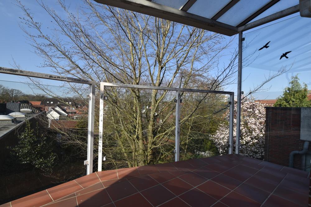 Blick vom Balkon