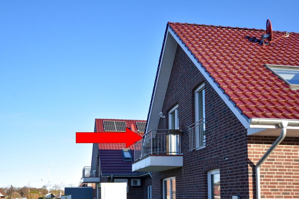 Blick auf den Balkon