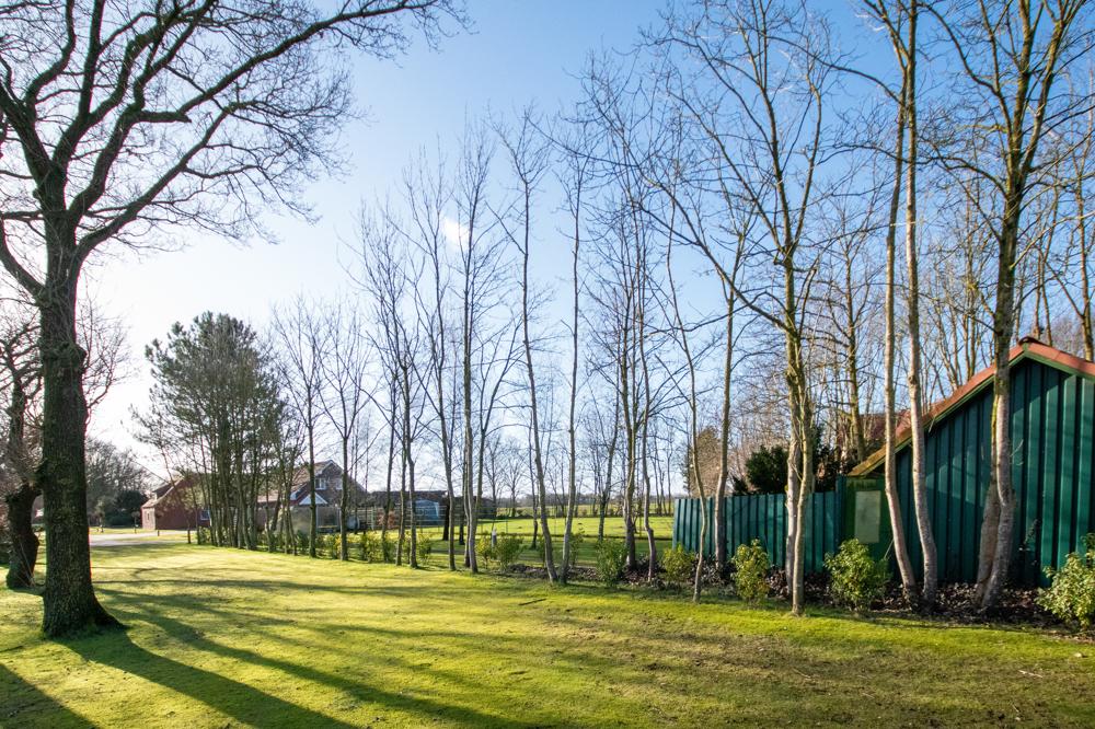 Blick auf das Grundstück