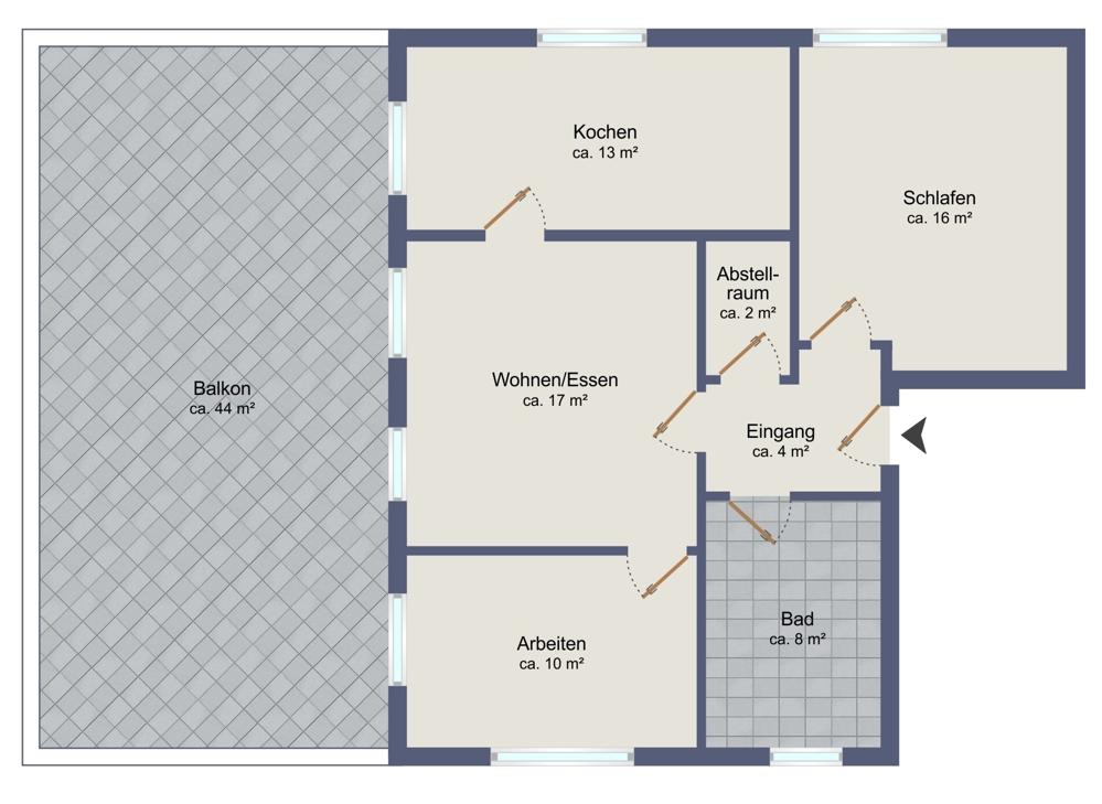 Erstbezug - Neubauwohnung mit Einbauküche, Dachterrasse und PKW-Stellplatz in Altenoythe - Foto 1