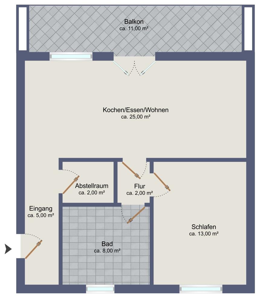 Erstbezug - Neubauwohnung mit Einbauküche, Balkon und PKW-Stellplatz in Altenoythe - Foto 1