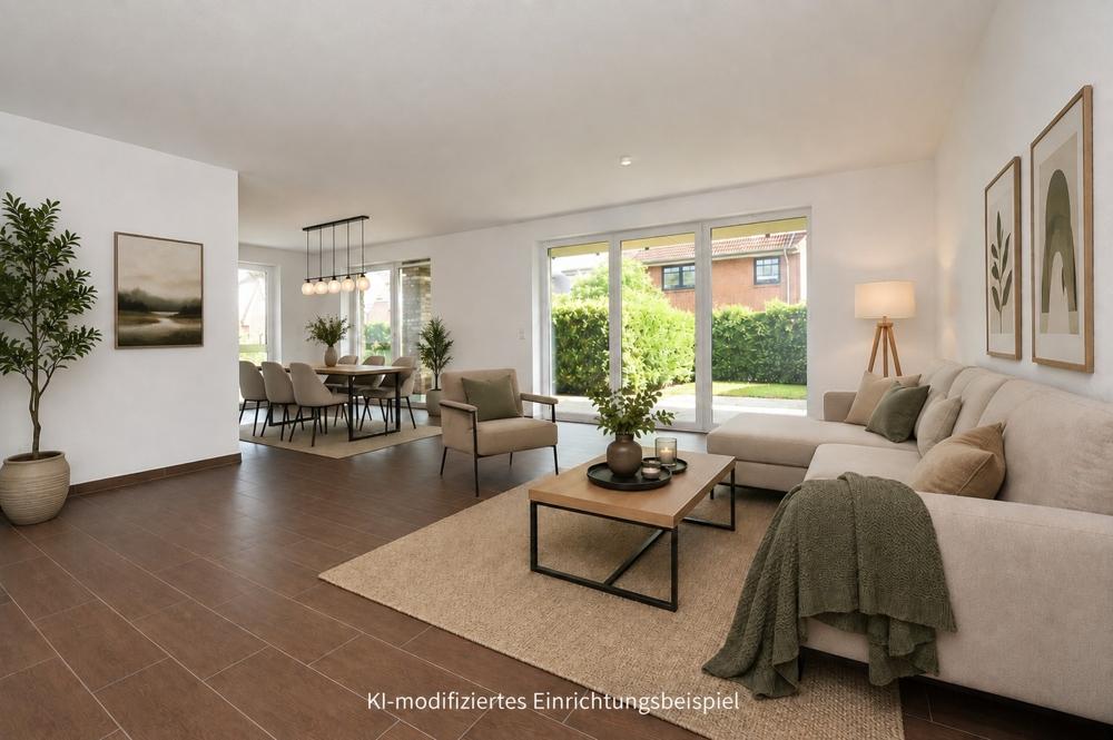 Schicke, moderne Erdgeschosswohnung mit Einbauküche und Terrasse in Friesoythe - Foto 1