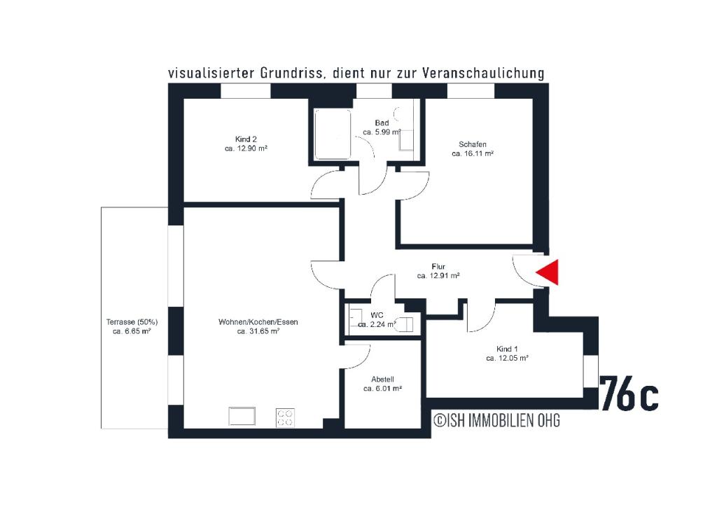 Jung wohnen im Alten Land! Traumhafte 4-Zi-EG-Wohnung mit schönem Feldblick - Photo 4