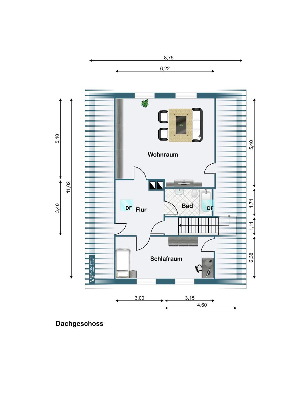 Grundriss Dachgeschoss