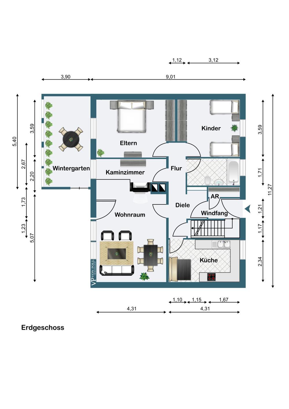 Grundriss Erdgeschoss