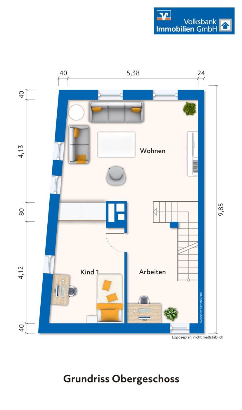 Grundriss Obergeschoss