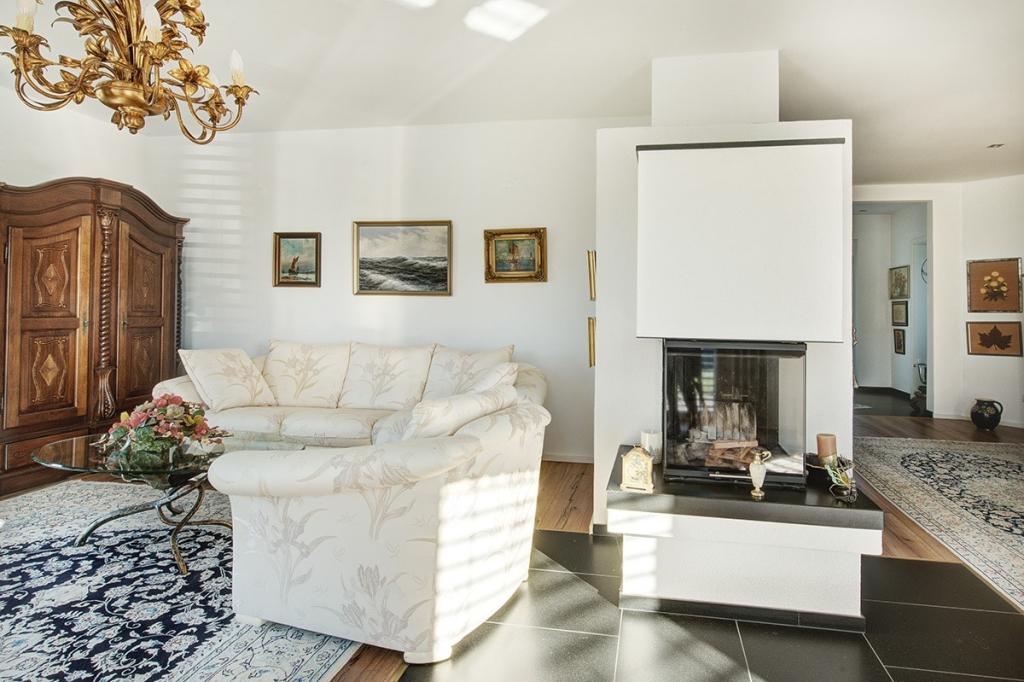 Wohnzimmer EG mit Kaminofen
