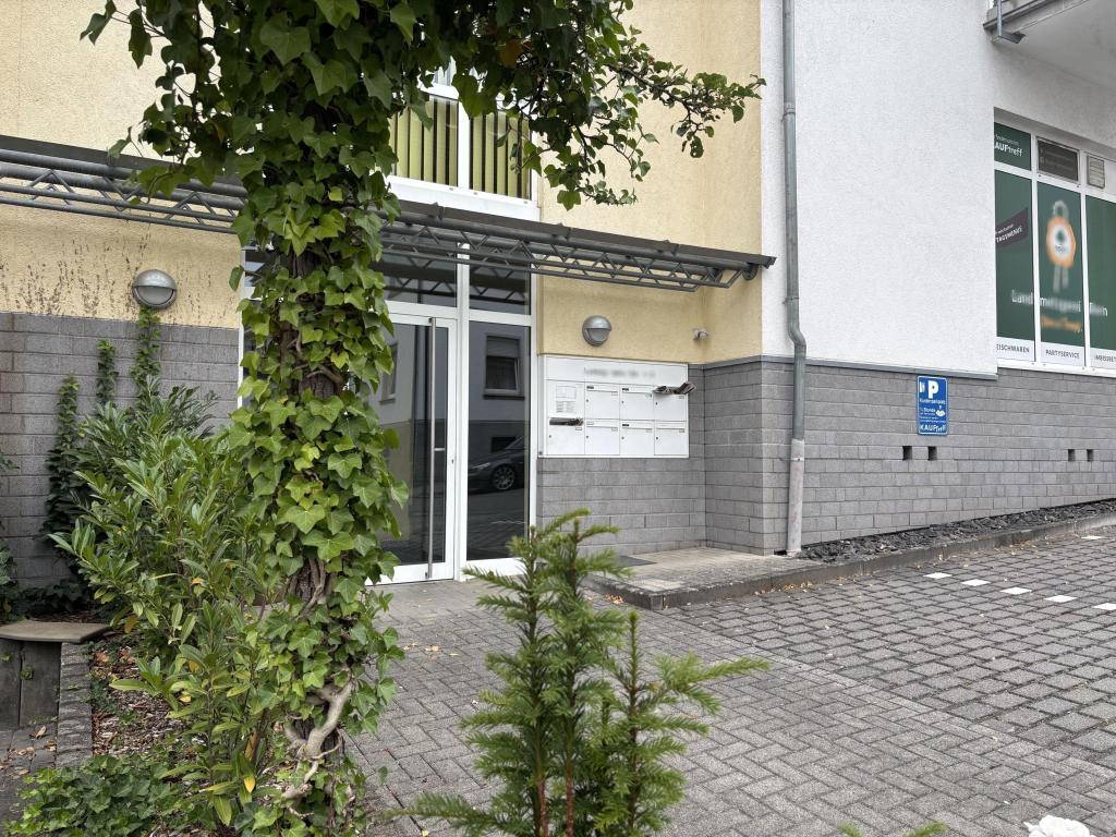 Überdachter Eingangsbereich