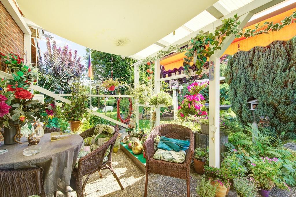 Überdachter Terrassenbereich