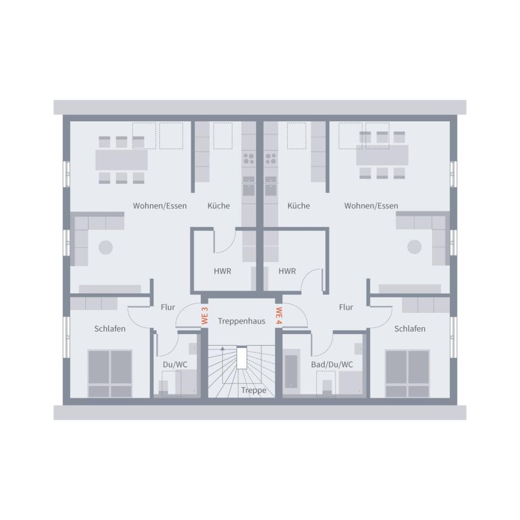 Grundriss EG Wohnungen