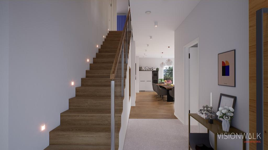 Die Treppe für zu deinem Rückzugsort im Obergeschoss