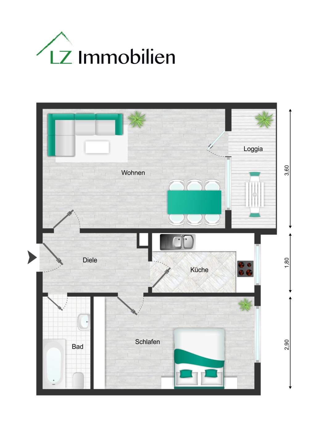 Weymar Wohnung Grundriss