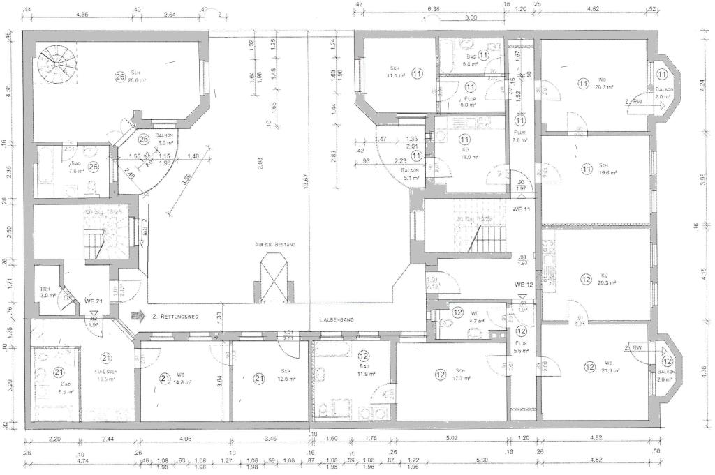 Wohnen im grünen helle schöne 2-R.-Wohnung ca.70m2 im 1.OG zu vermieten . - Foto 3