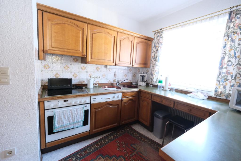 Die Küche im Obergeschoss