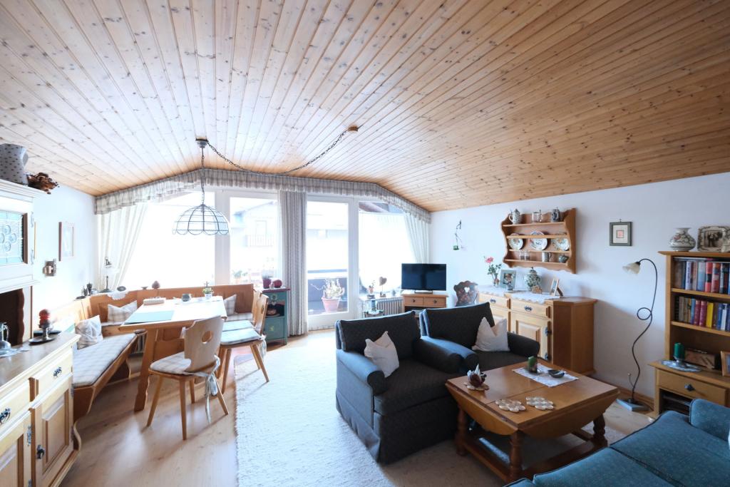Der Wohnbereich im Dachgeschoss