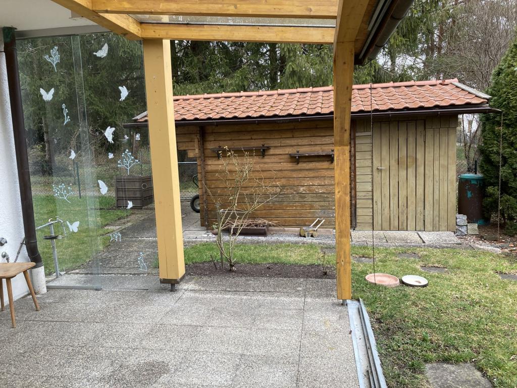 Die geschützte Terrasse