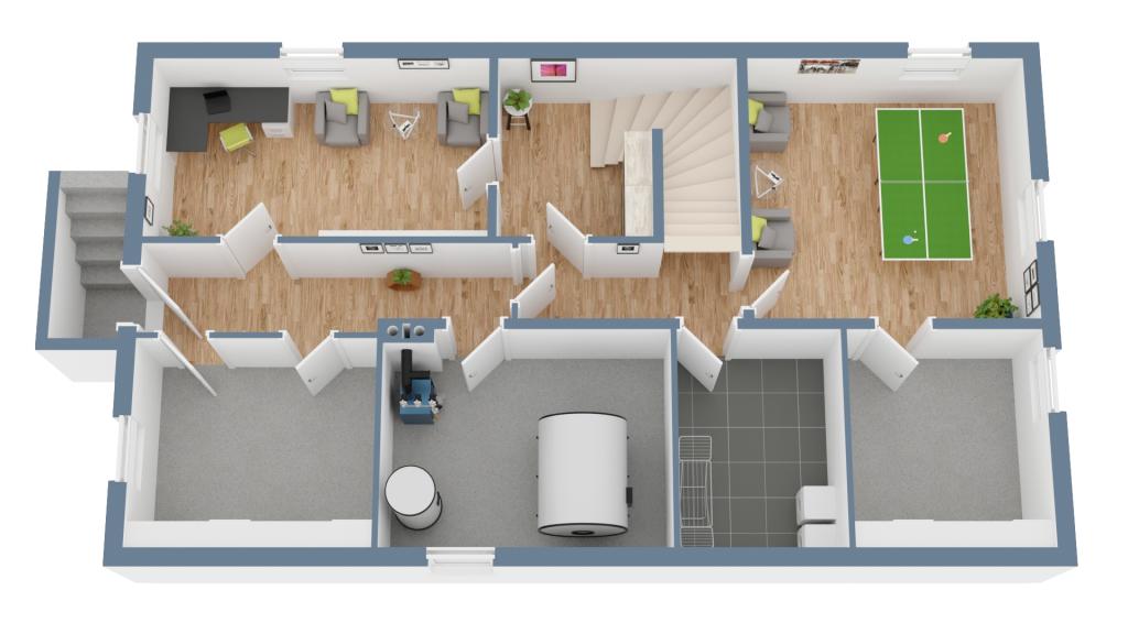 Grundriss Keller 3D