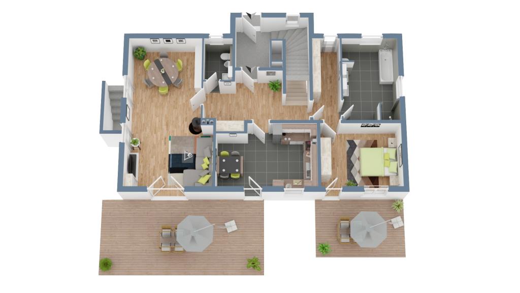 Grundriss EG 3D
