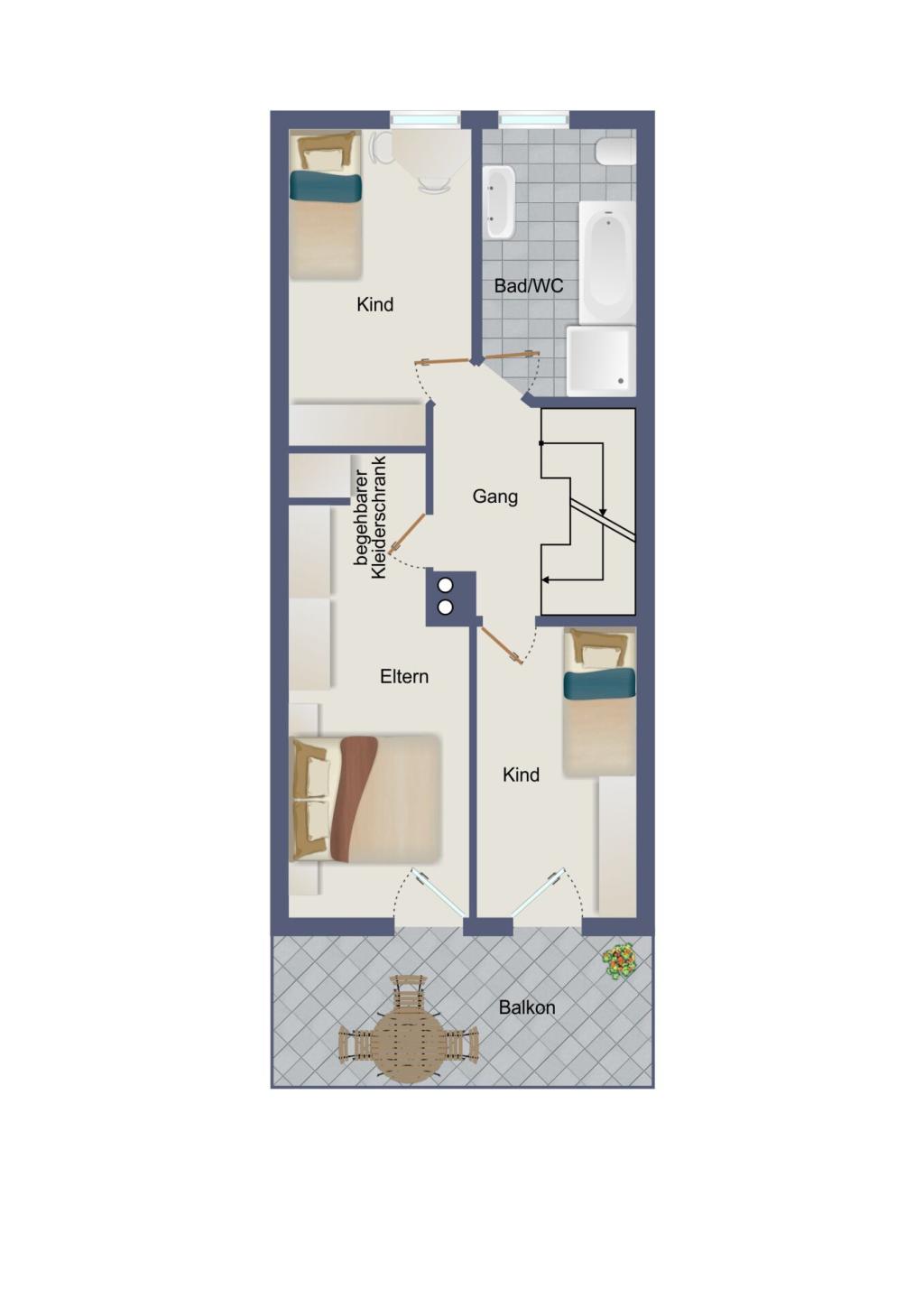 Der unverbindliche Grundriss Obergeschoss