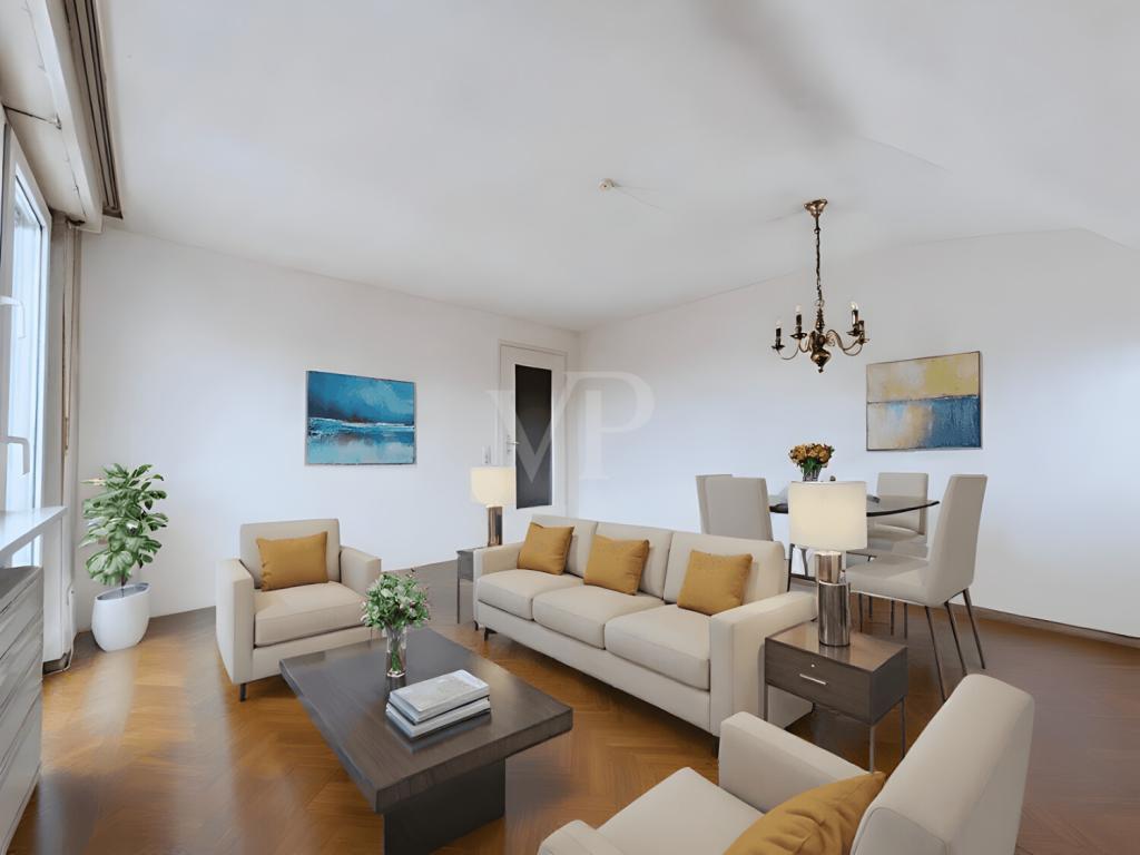 Wohnzimmer (digitales Staging)