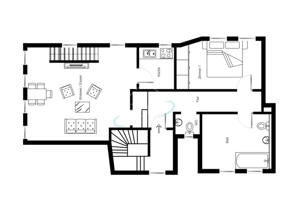 Maisonette EG unten
