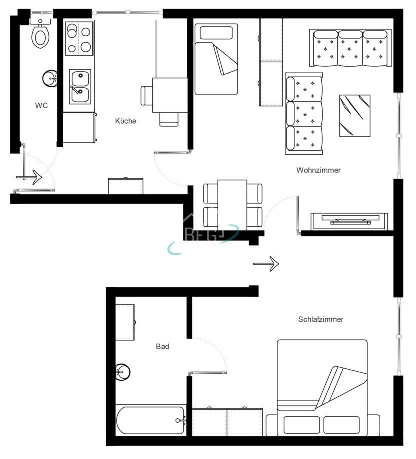 Grundriss EG links