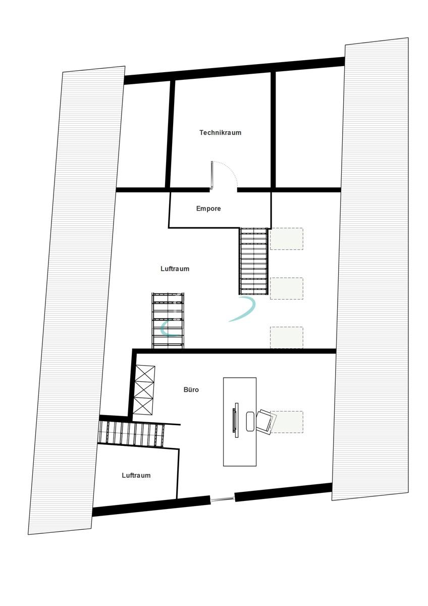 Gewerbe Grundriss DG