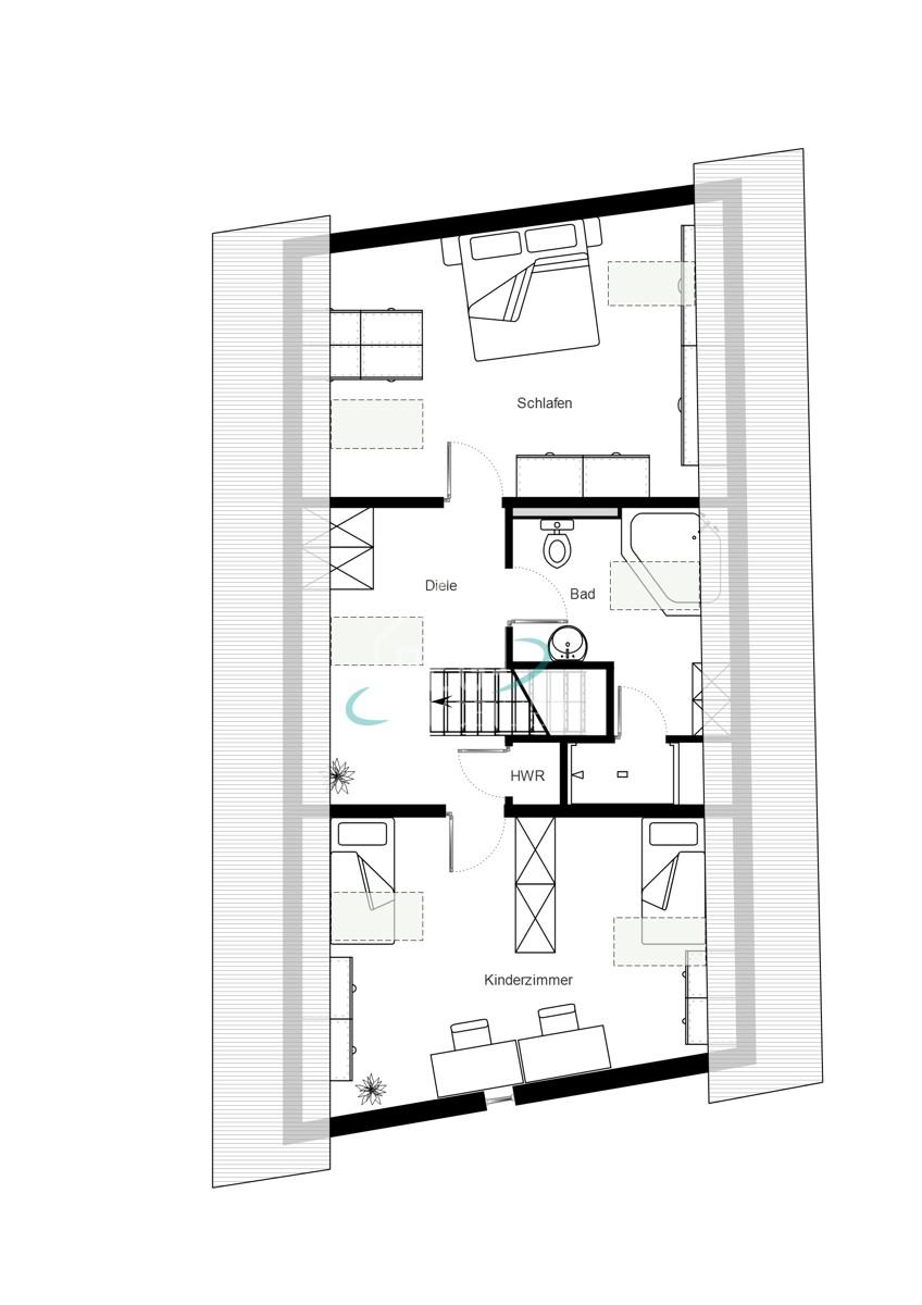 Grundriss Wohnhaus DG