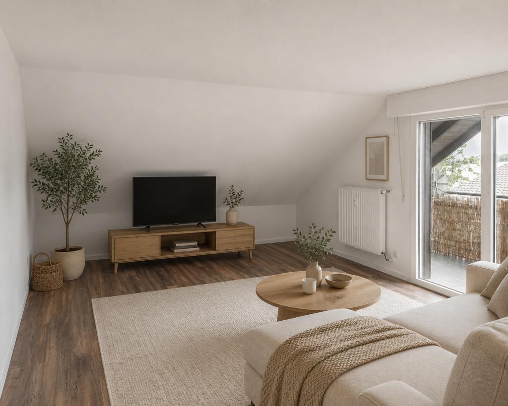 Charmante 3-Zimmer-Dachgeschosswohnung mit Balkon - Foto 1