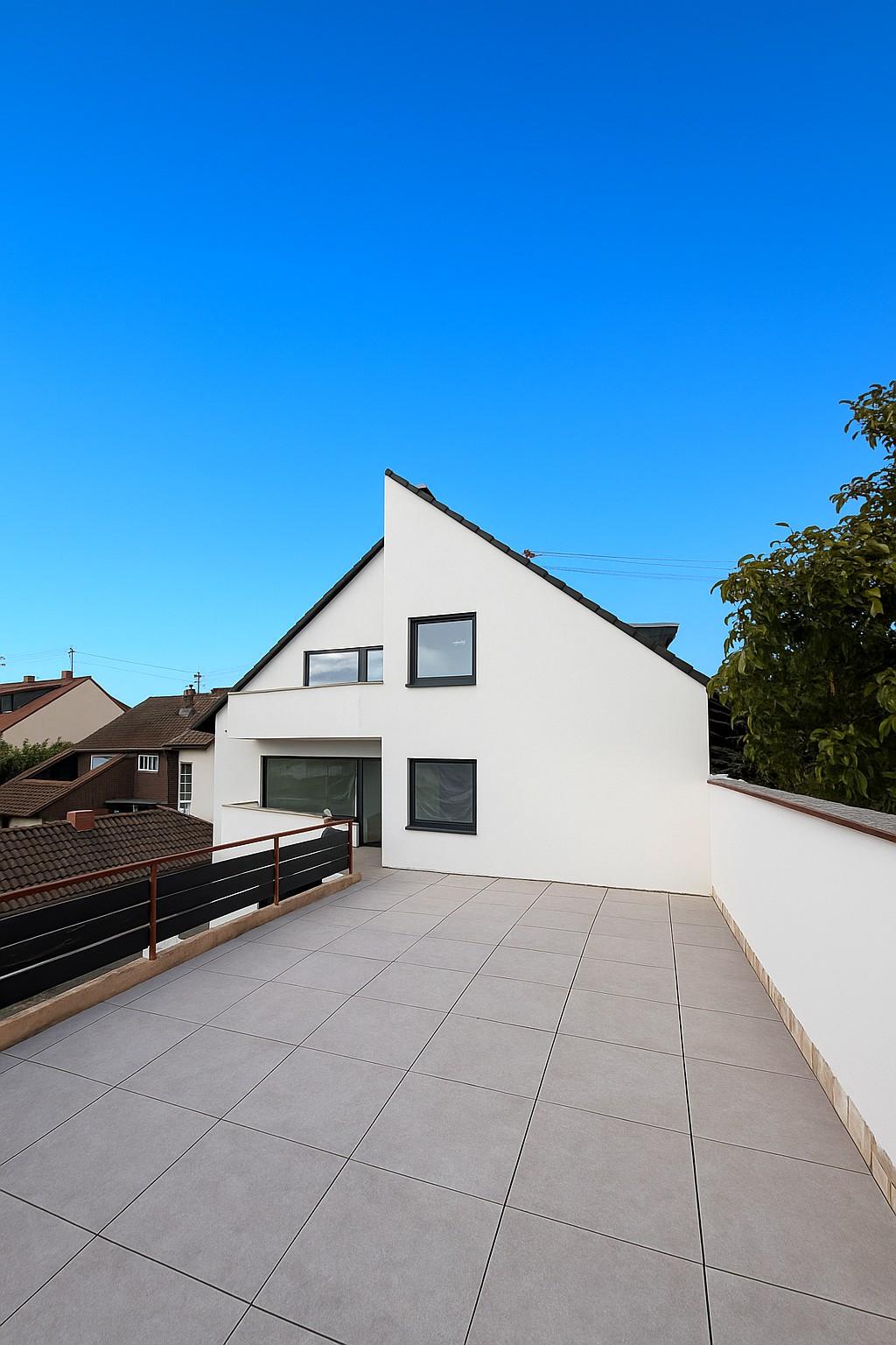 Dachterrasse Blick Haus