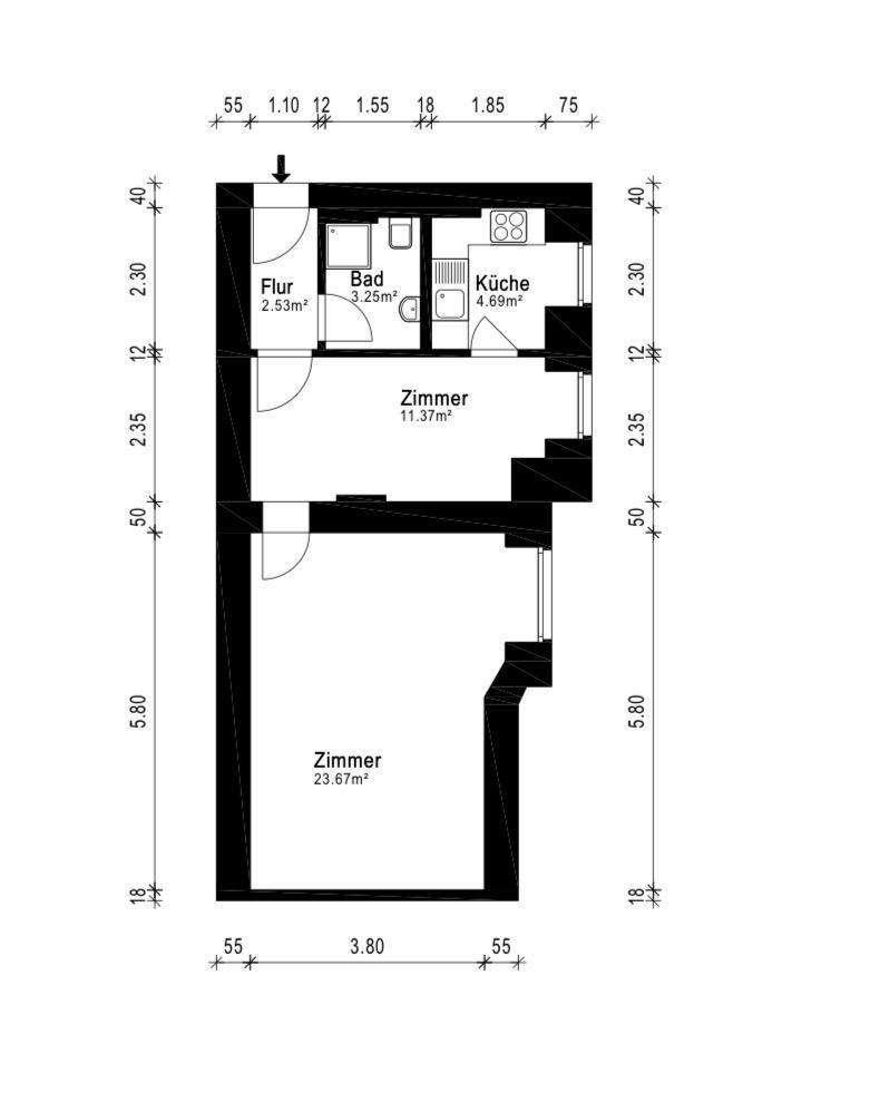 Sanierte 2 Zimmer Apartment in schönem sanierten Altbau - Photo 1