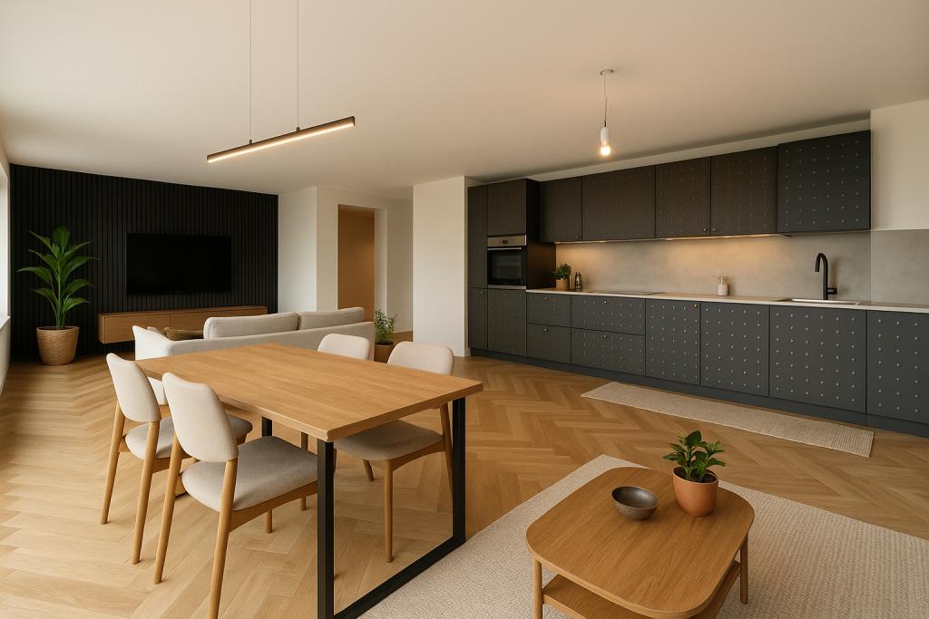 KI - Wohnzimmer Küche