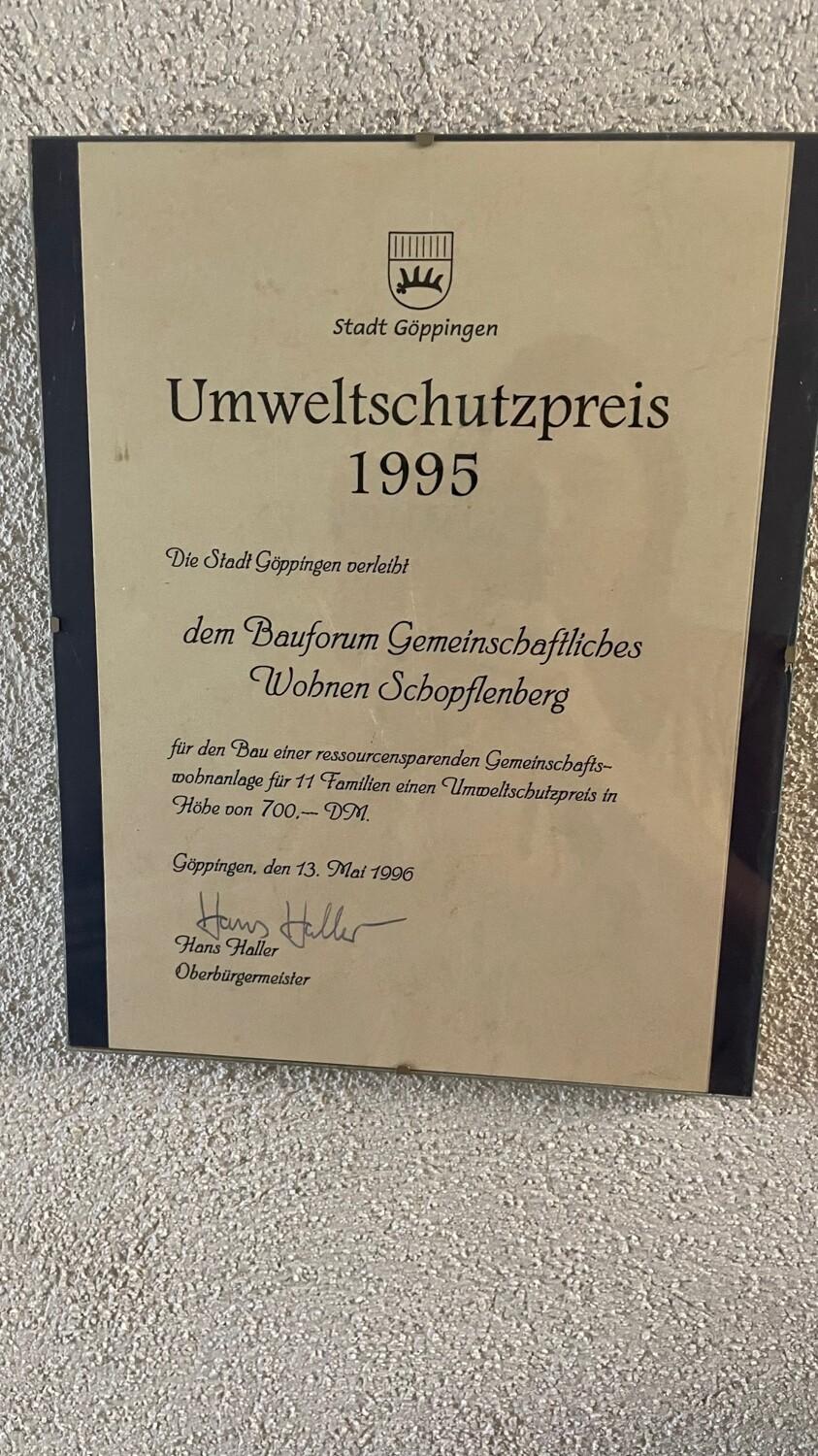Umweltschutzpreis 1995