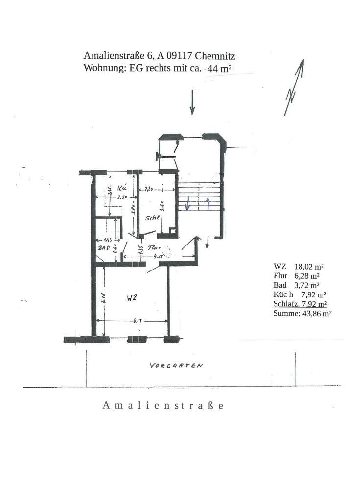 Möblierte 2-Raum-Wohnung mit moderner Einbauküche - Foto 2