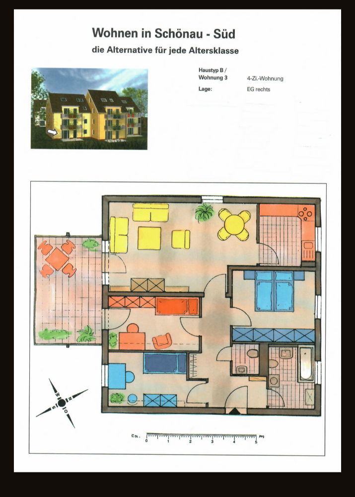 Traumhafte 4-Raumwohnung im Grünen - Foto 2
