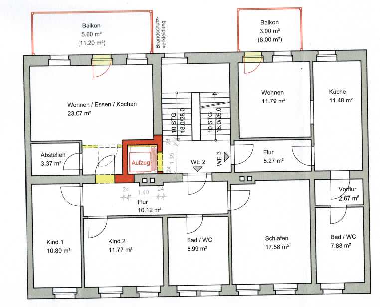 Erstbezug nach Kernsanierung | Stilvolle 3-Raum-1.OG-Wohnung mit Aufzug & Balkon & Stellplatz in Chemnitz-Sonnenberg - Photo 3