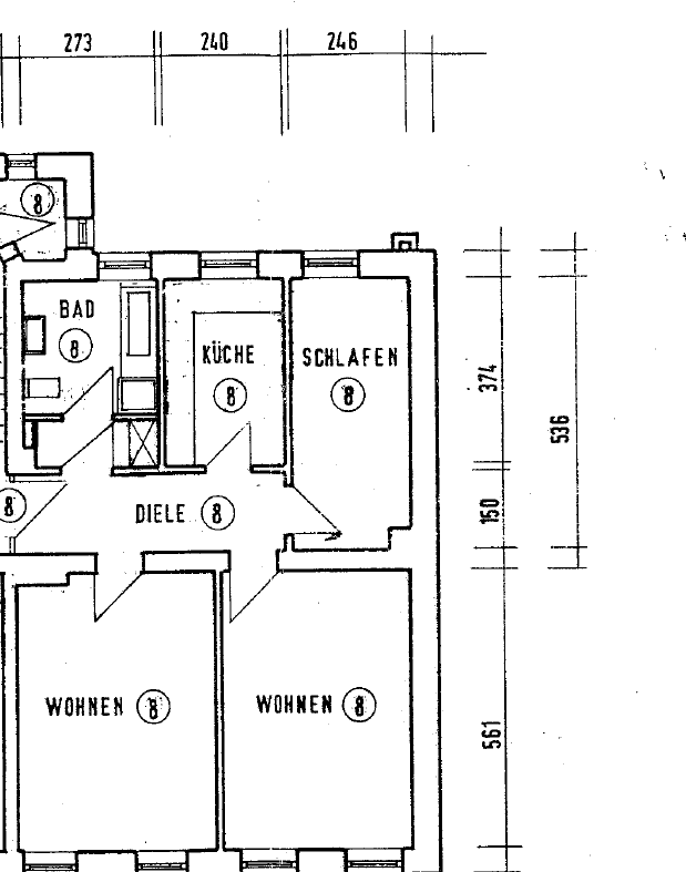 Helle 3 Raumwohnung, mit größzügigen Räumen und Badezimmer mit Taglicht - Photo 3