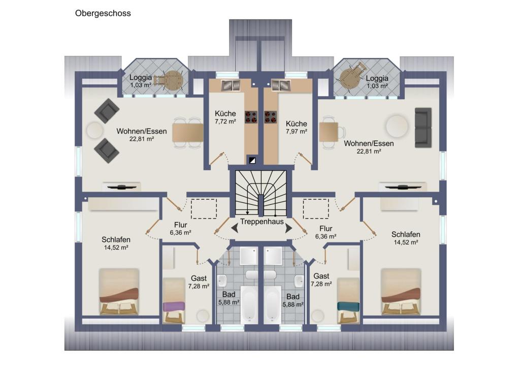 Grundriss Obergeschoss