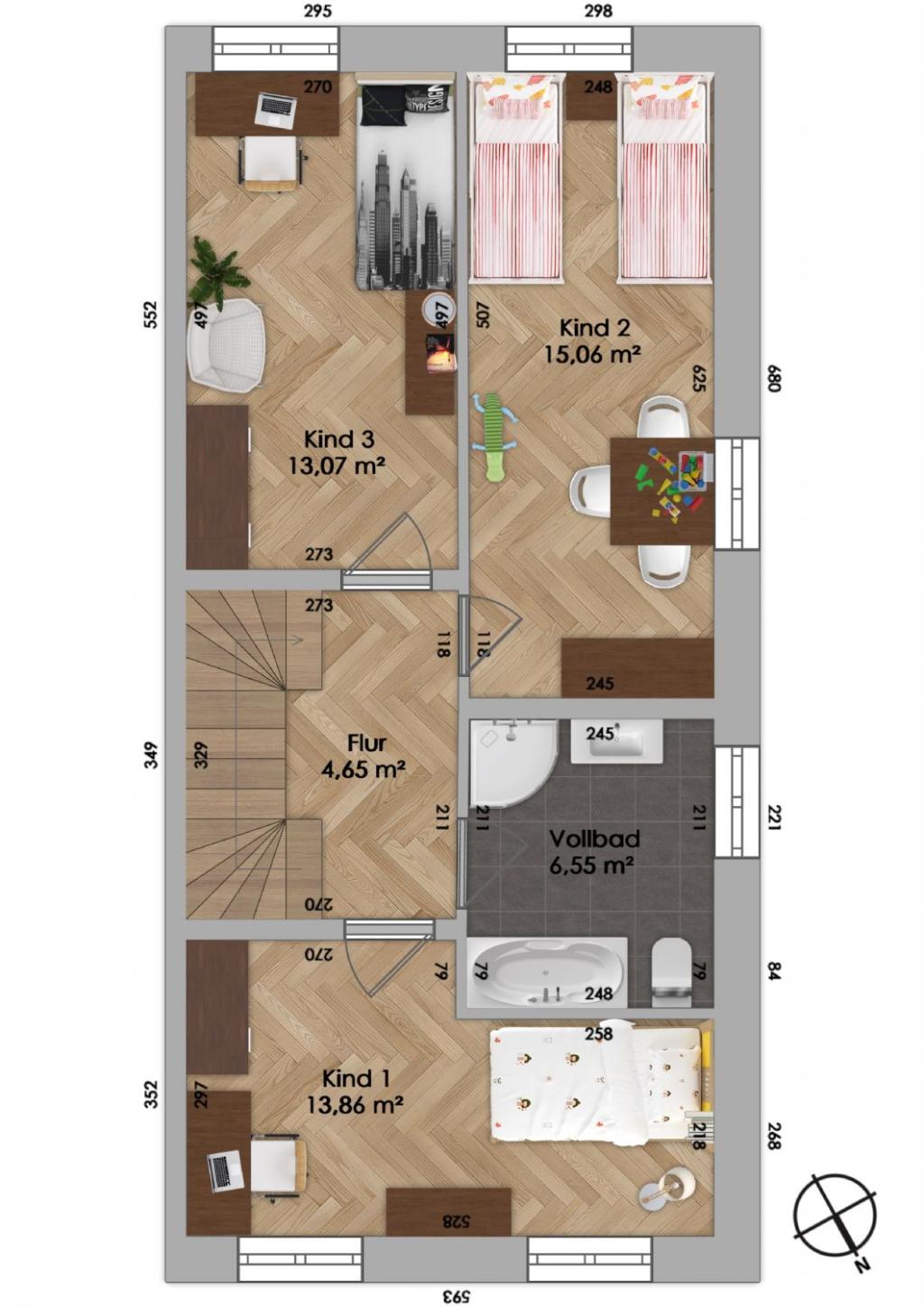 Grundriss Obergeschoss