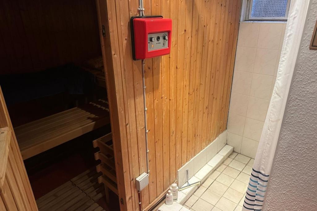 Sauna mit Dusche