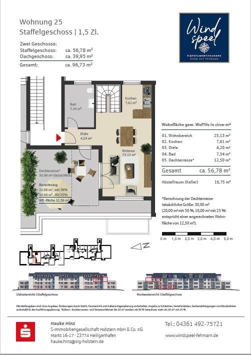 WE 25-Staffelgeschoss mit Dachterrasse