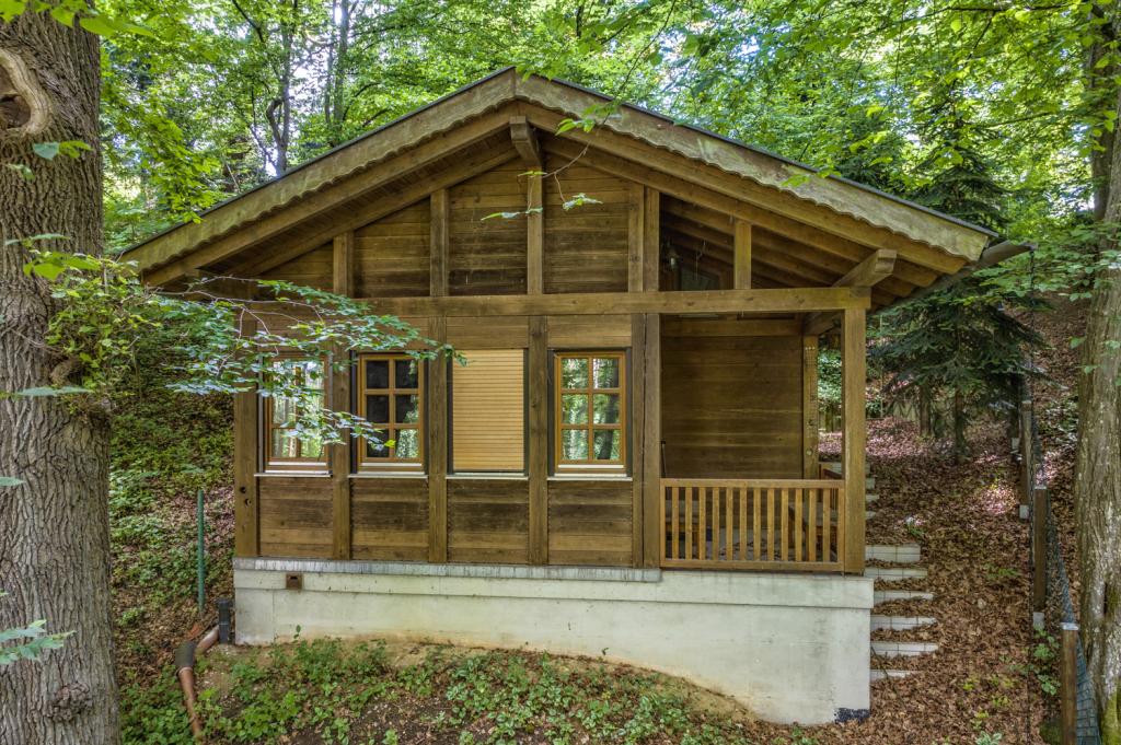 Wald-Chalet auf dem Grundstück