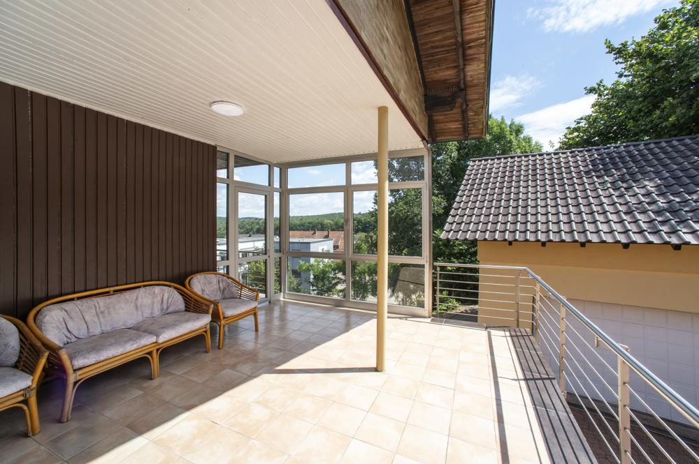 Balkon am Wohnbereich EG