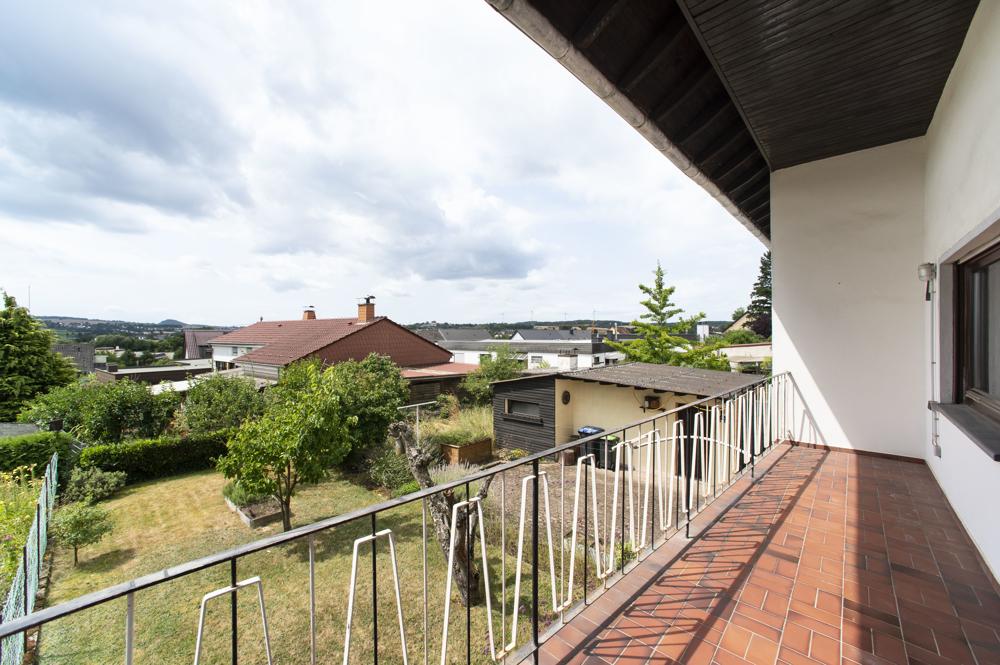 Blick vom Balkon