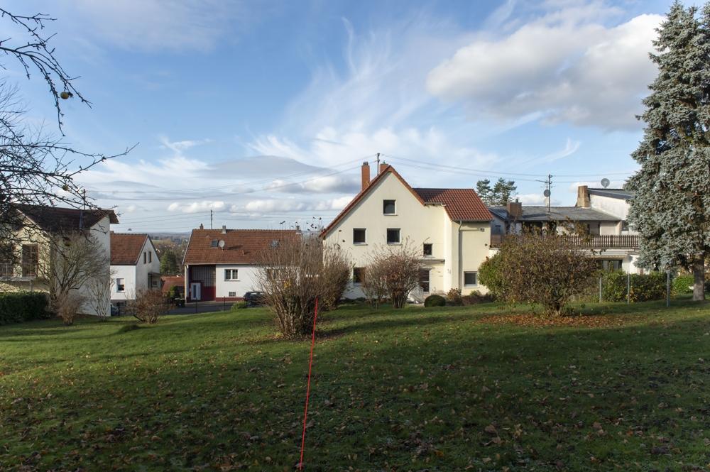 Garten mit Rückansicht 