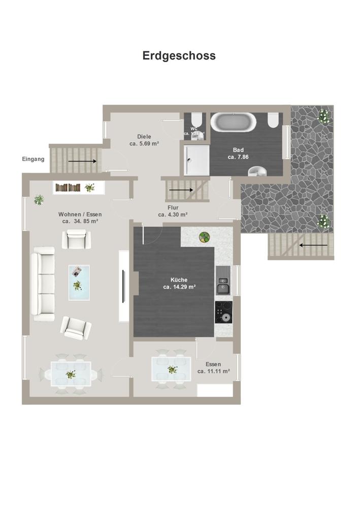 Grundriss Erdgeschoss 